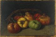 Gustave Courbet Still Life with Apples, Pear, and Pomegranates oil painting artist